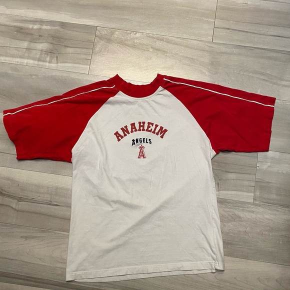 Vintage Lee Sport Anaheim Angels Baseball Tee size XL? - Picture 1 of 6